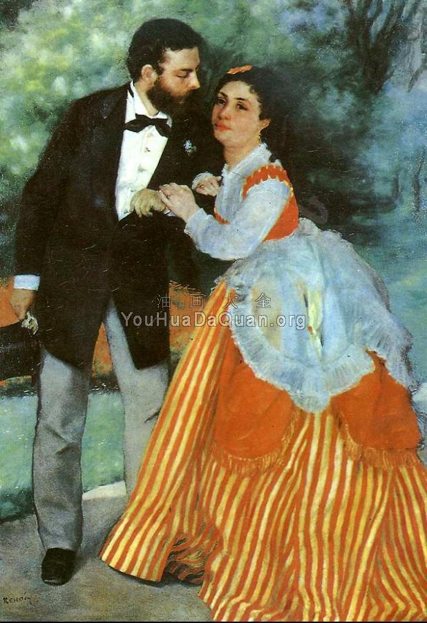Alfred Sisley and his wife - 皮埃尔·奥古斯特·雷诺阿